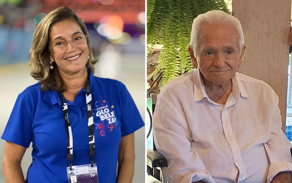 Lilia Teles e o pai, o engenheiro José Ubaldo Teles, Goiás — Foto: Reprodução/Redes Sociais Lilia Teles