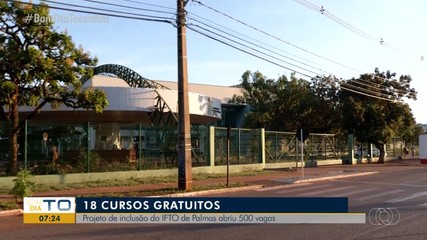 Projeto oferta 18 cursos gratuitos no IFTO com mais de 500 vagas