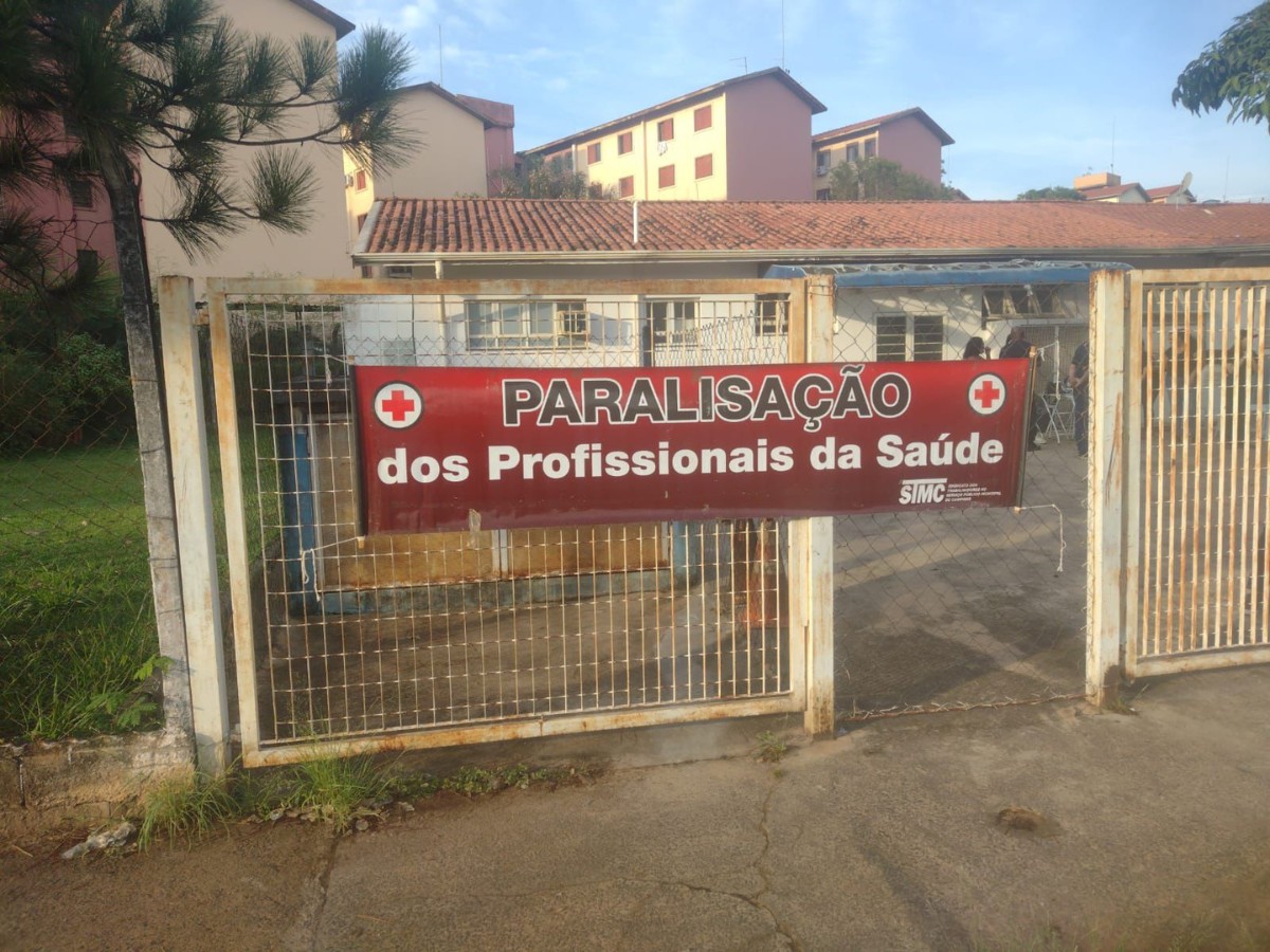 Centro de saúde em Campinas fecha parcialmente após paralisação de funcionários