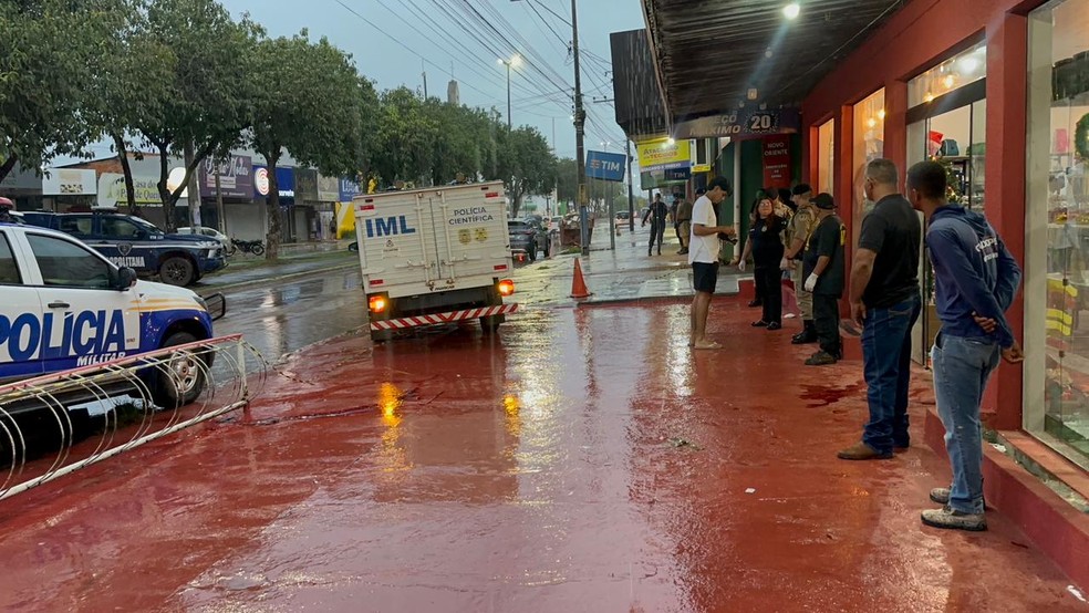 Crime aconteceu na Avenida Tocantins, em Taquaralto  Foto: Matheus Dias/TV Anhanguera