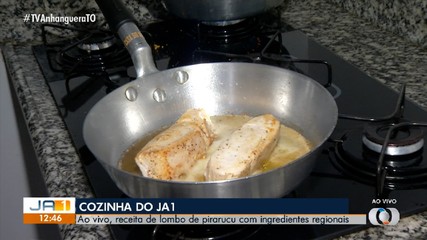 Aprenda como preparar uma receita de lombo de pirarucu na Cozinha do JA1