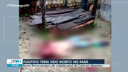Fugitivo por homicídios que escapou de unidade prisional no TO teria sido morto no Pará