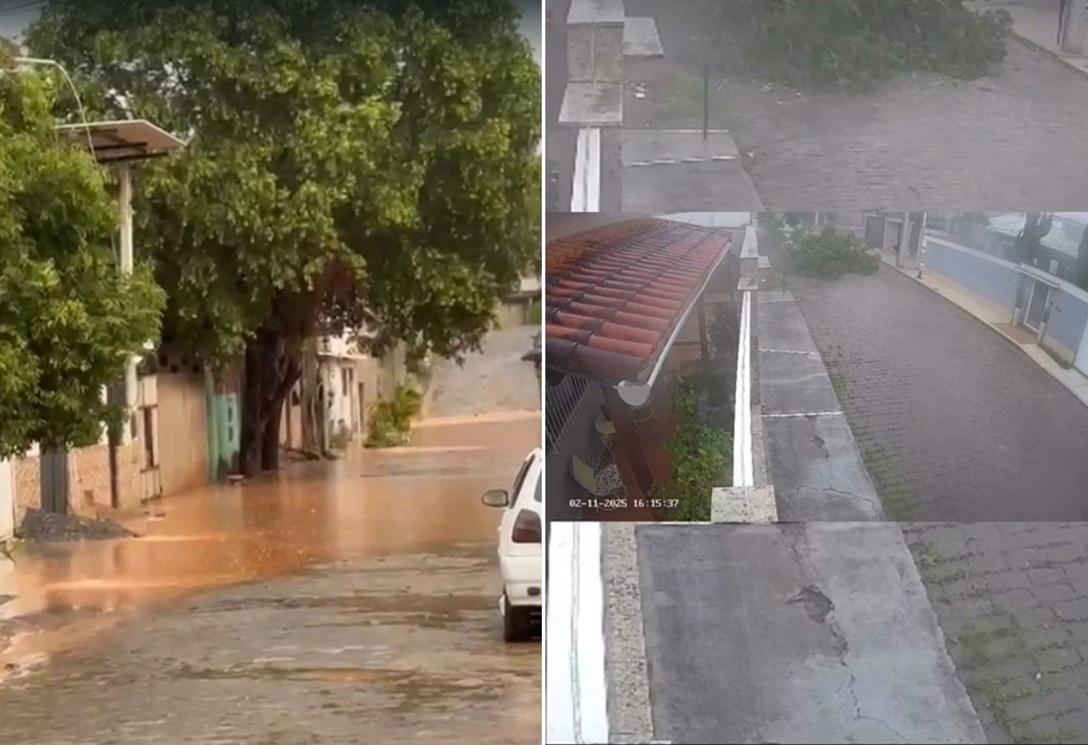 Temporal causa alagamentos e transtornos no Noroeste Fluminense