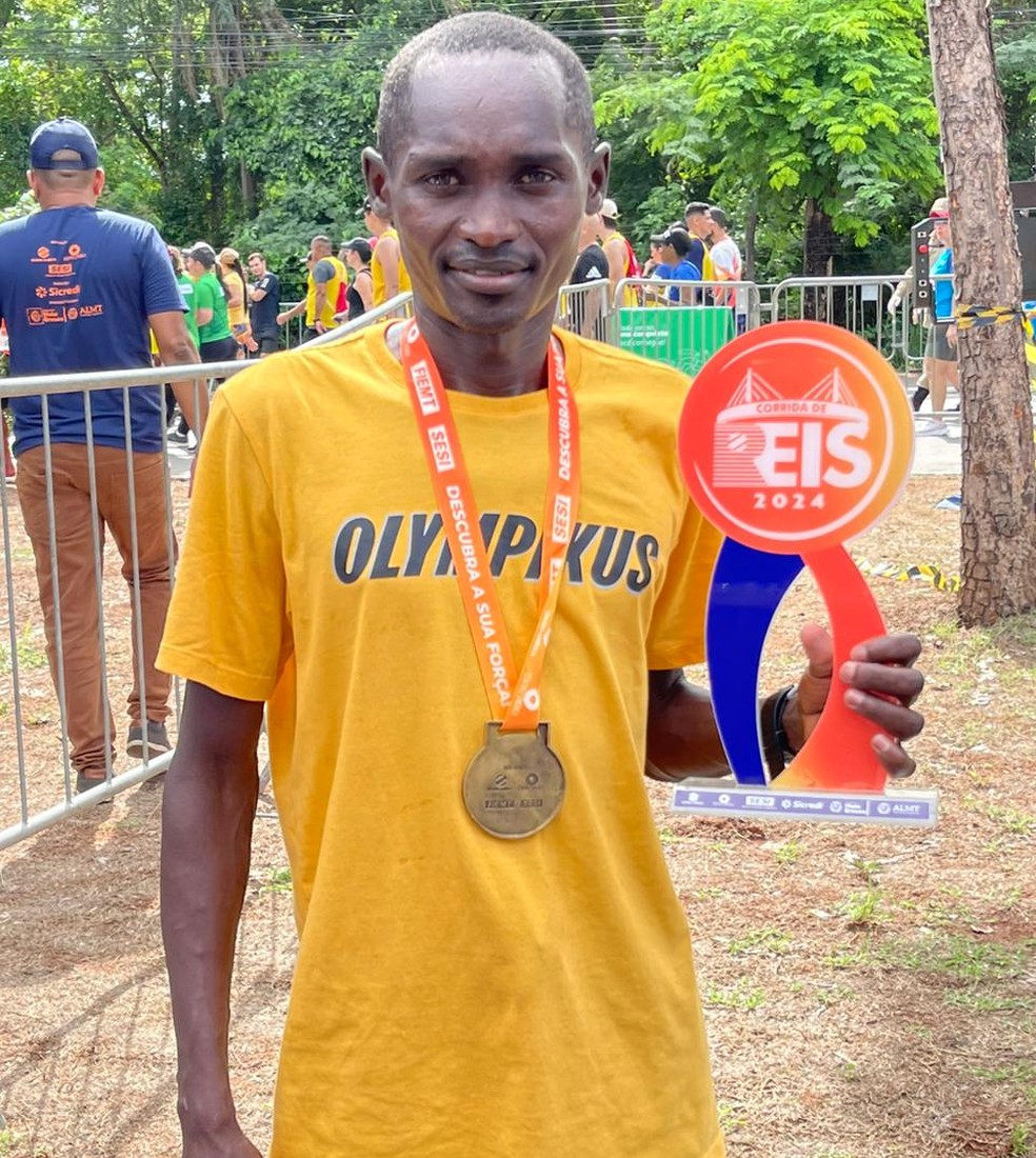 3° lugar elite masculino, Vestus Cheboi Chemjor — Foto: Mariana Mouro/g1