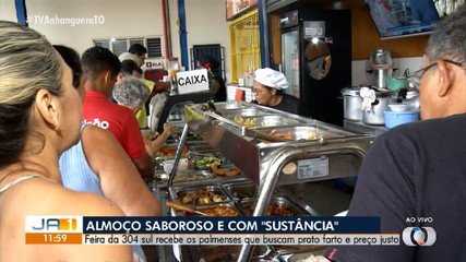 Feira da 304 Sul, em Palmas, aumenta movimento no horário de almoço