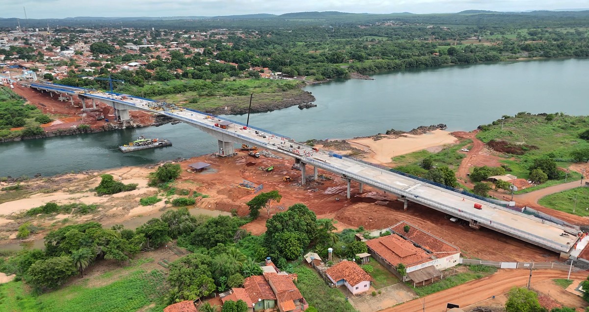 Ponte entre o Tocantins e o Maranhão está na reta final e tem previsão de entrega para o fim de dezembro