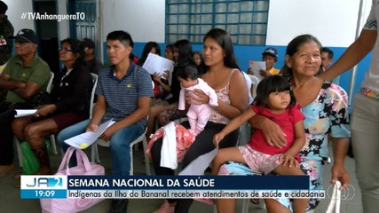 Semana da saúde leva diversos tipos de atendimentos a aldeias da Ilha do Bananal