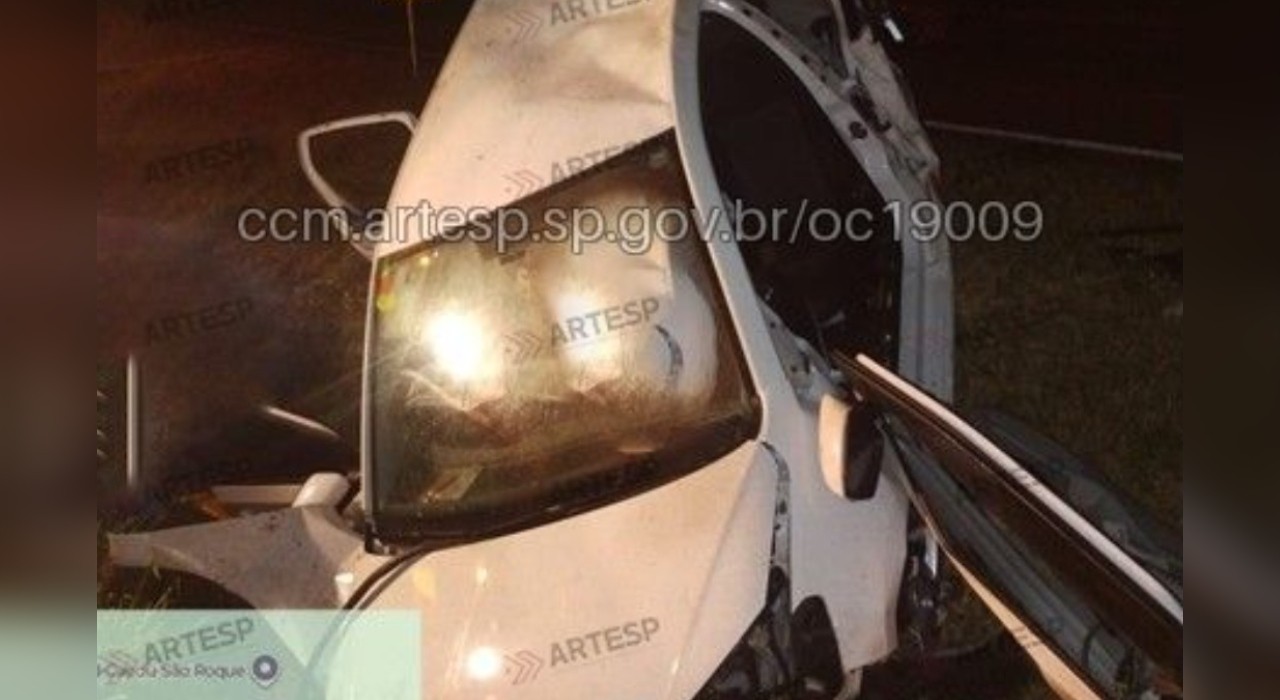 Capotamento na Castello Branco deixa um morto e um ferido em Araçariguama