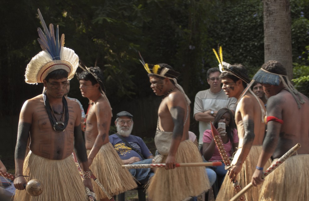 Indígenas Kariris celebram o "Bati" durante o mês de junho  — Foto: Ananda Porto/Arquivo Pessoal