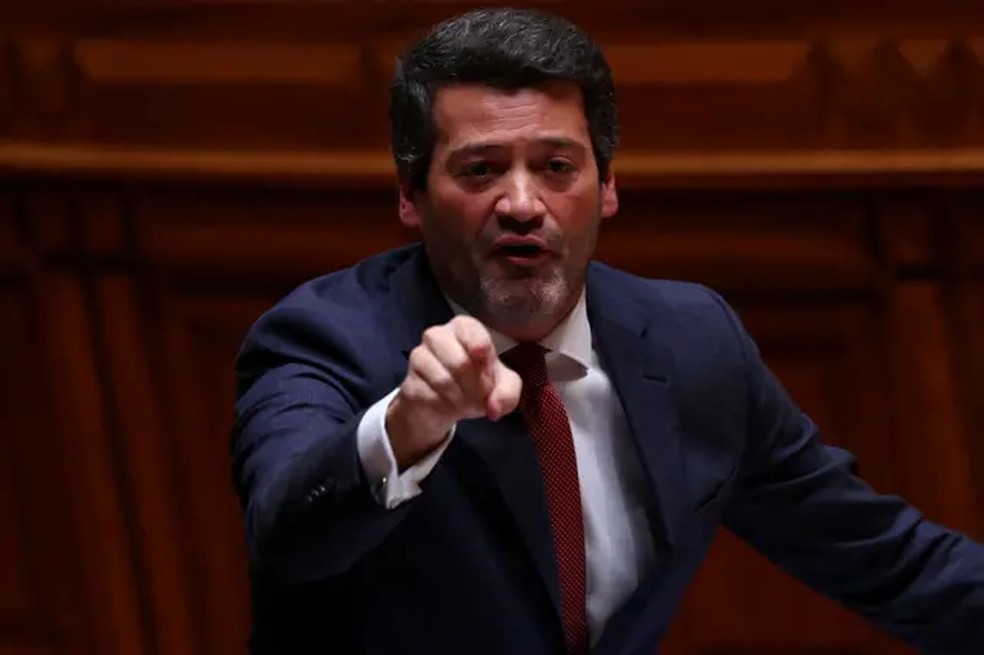 André Ventura, do Chega, é principal voz contra imigrantes na política portuguesa. — Foto: Reuters