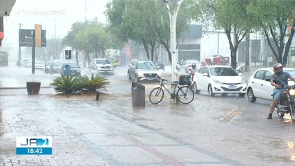 Chuva em Palmas aliviou o calor e causou prejuízos a comerciantes; confira