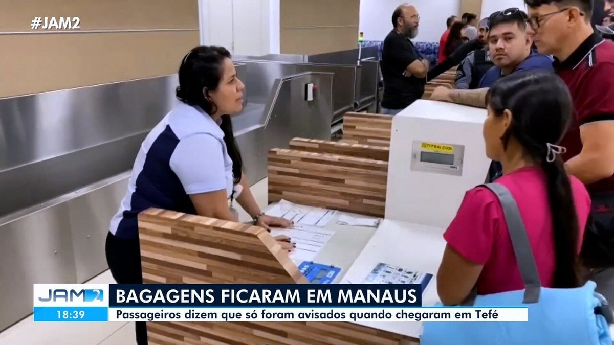 Passageiros ficam sem bagagens após voo de Manaus para Tefé, no AM