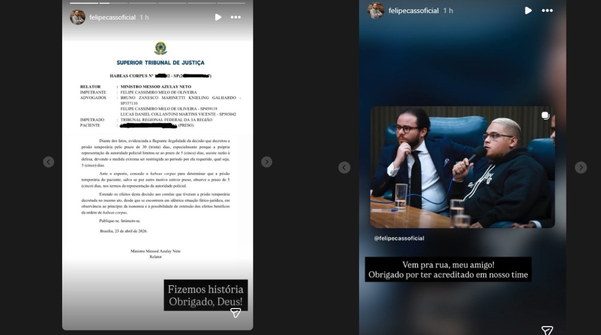 MC Ryan SP: STJ manda soltar funkeiro preso pela PF em esquema de R$ 1,6 bilhão