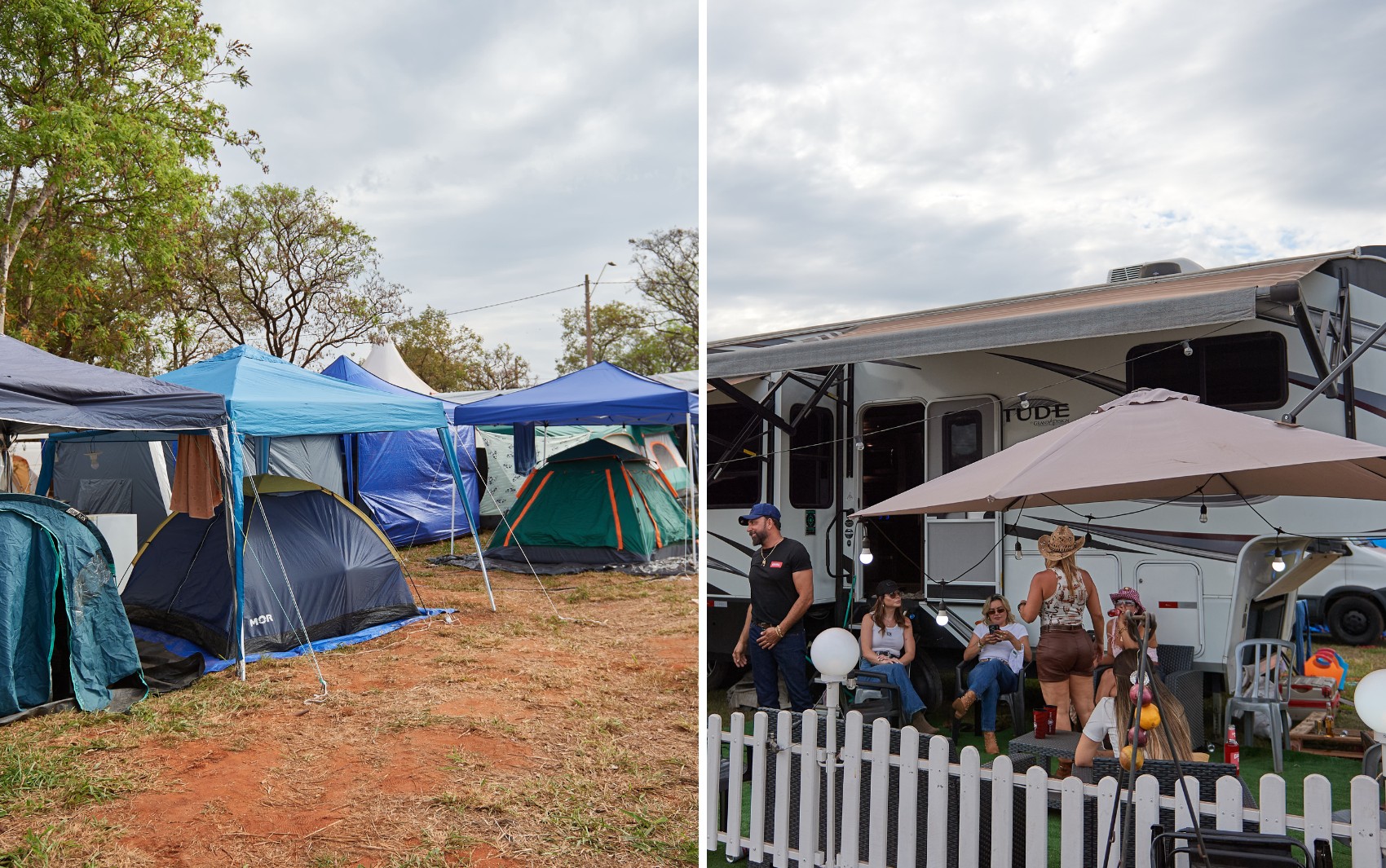 Do simples ao luxo, de barracas a motorhomes: veja como vive público no camping de Barretos por 11 dias