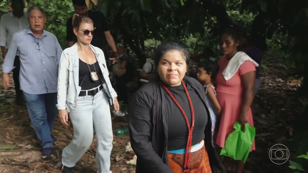Ministra Sonia Guajajara esteve na Bahia — Foto: JN