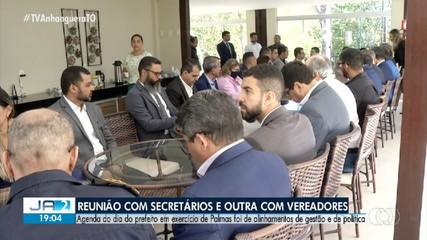 Prefeito em exercício de Palmas faz reuniões com vereadores e secretários