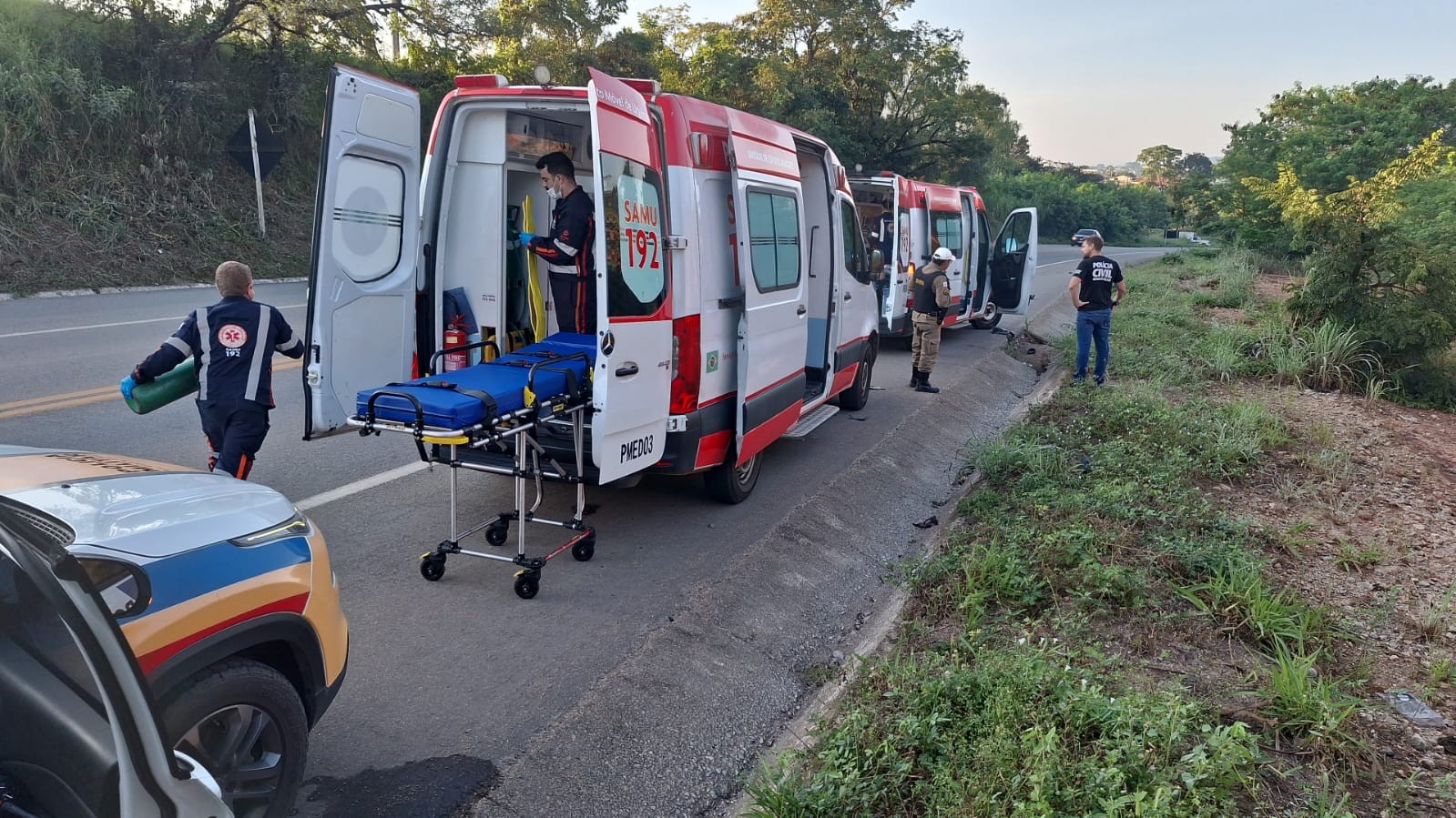 Pedestre é atropelada e morre na BR-494, em Divinópolis 