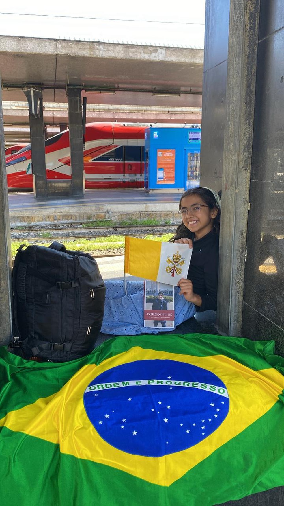 Devota mirim de Carlo Acutis, menina de 11 anos planeja se tornar freira e vive expectativa por canonização — Foto: Arquivo pessoal/Grazielly Vilas Boas
