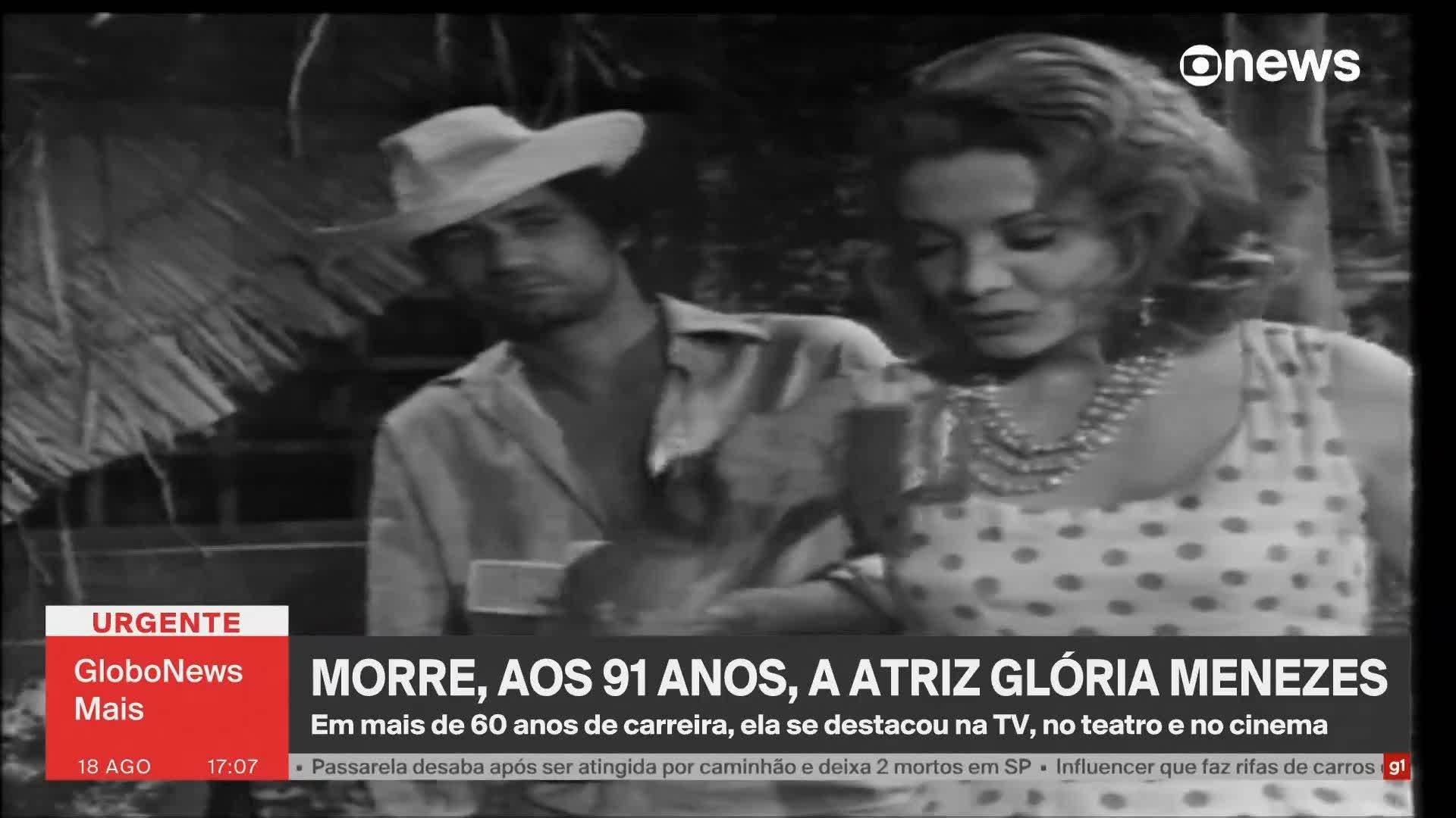 Glória Menezes, uma das maiores atrizes do país, morre no Rio 