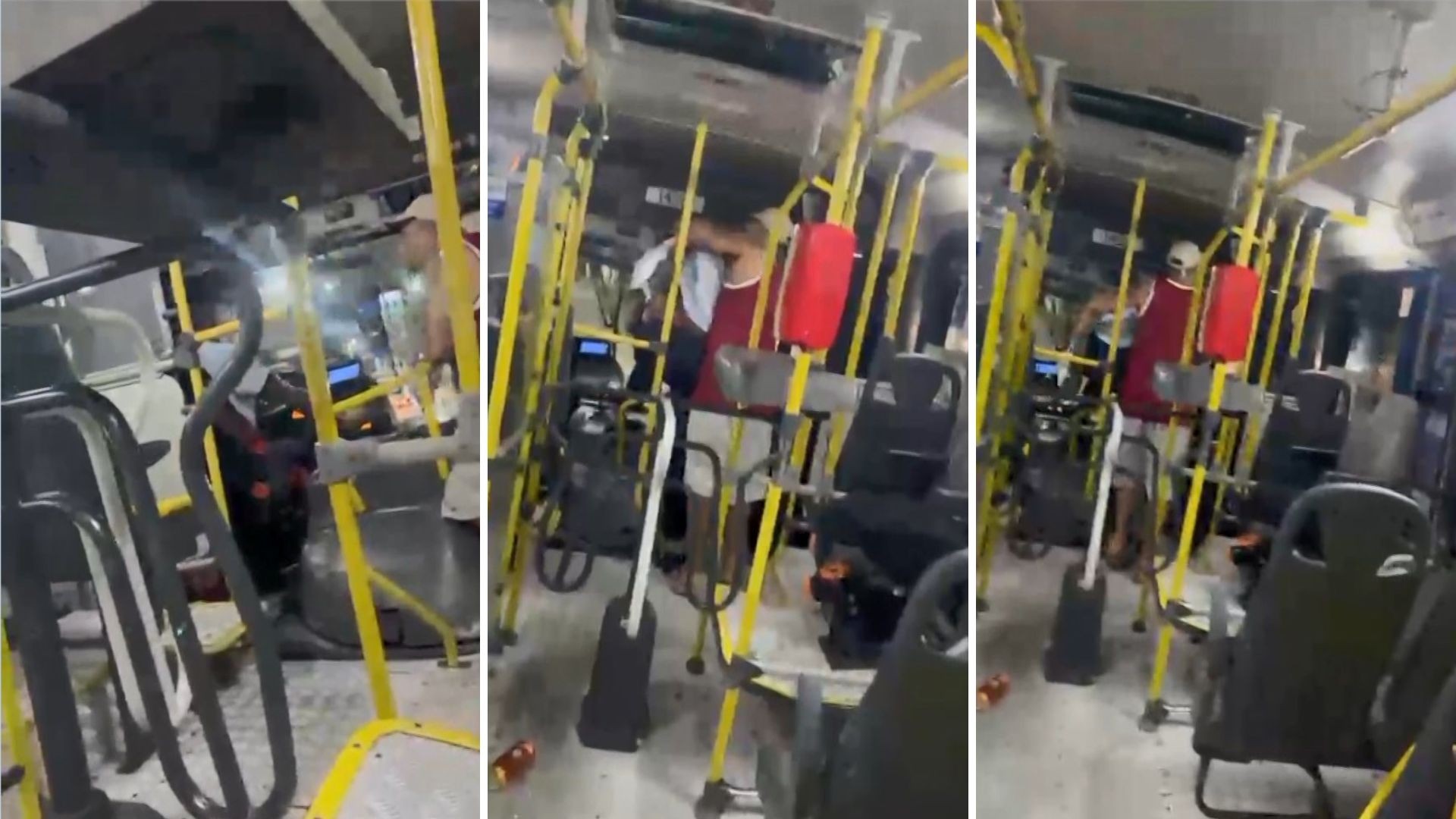 Motorista de ônibus é atacado com faca, evita golpe e consegue dirigir até a delegacia no ES