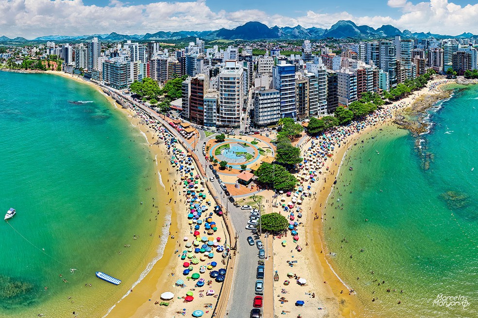 Guarapari é uma das cidades praianas mais queridas do Espírito Santo e um destino tradicional no período do verão para os mineiros.  — Foto: Marcelo Moryan/Divulgação