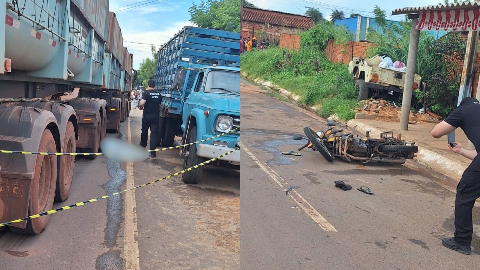Garupa morre após piloto pular de moto e veículo colidir com carreta no PI