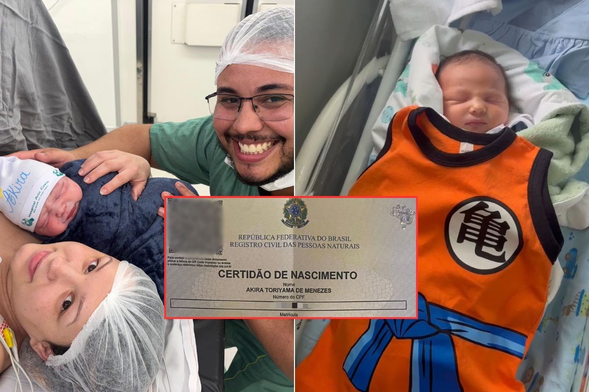 Casal de fãs de Dragon Ball registra o filho com nome do criador do anime no litoral de SP