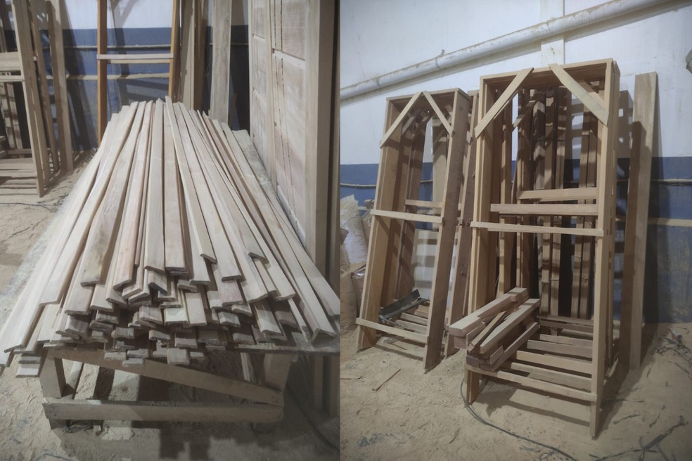 Proprietário de marcenaria é multado em quase R$ 2 mil por crime ambiental em Presidente Prudente (SP) — Foto: Reprodução/Polícia Ambiental