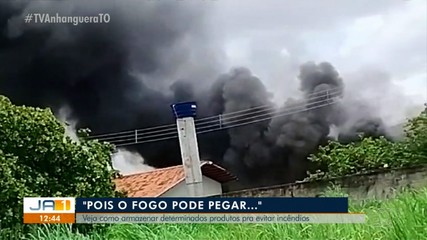 Bombeiros dão dicas de como armazenar determinados produtos para evitar incêndios