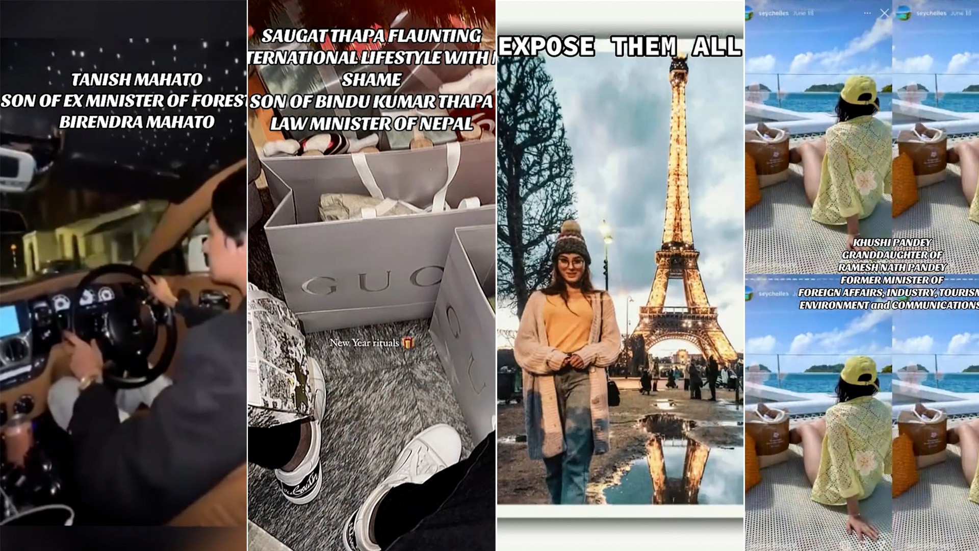 'Nepo kids' do Nepal: ostentação de filhos de autoridades nas redes sociais alimentou onda de protestos no país; VÍDEO