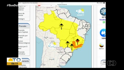 Saiba como fica a previsão do tempo para o Tocantins