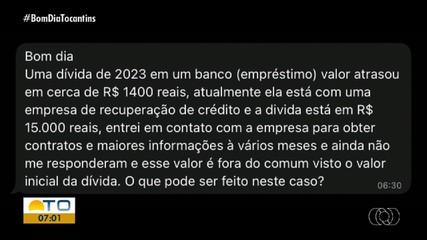 Telespectadores tiram dúvidas sobre as leis que protegem quem tem contas atrasadas
