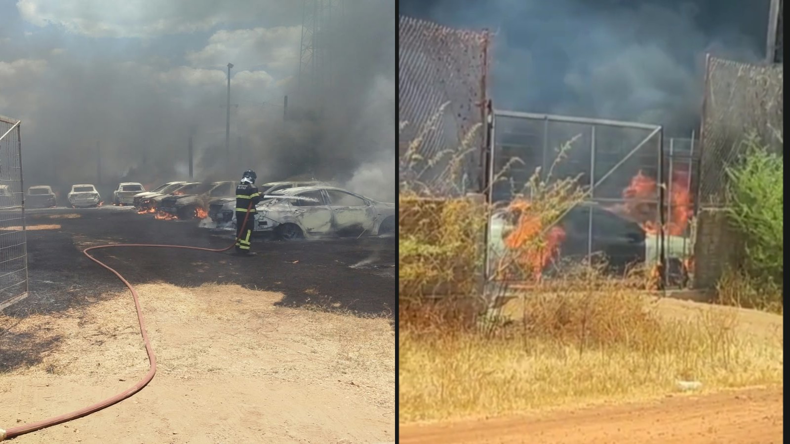 Incêndio destrói mais de 20 carros em pátio de locadora em Picos