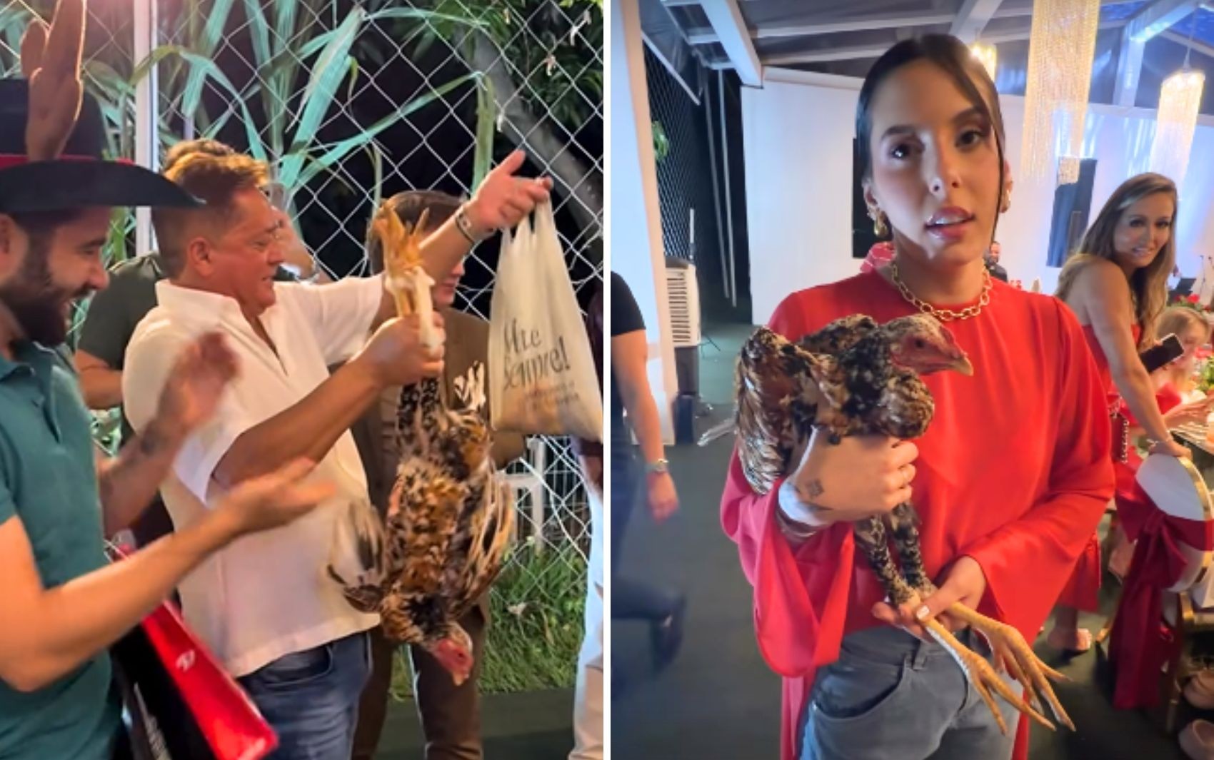 Leonardo ganha galinha e litro de pequi em Natal com Zé Felipe, Ana Castela e os netos; vídeo