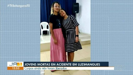 Corpos de jovens mortas em acidente em Luzimangues seguem no IML