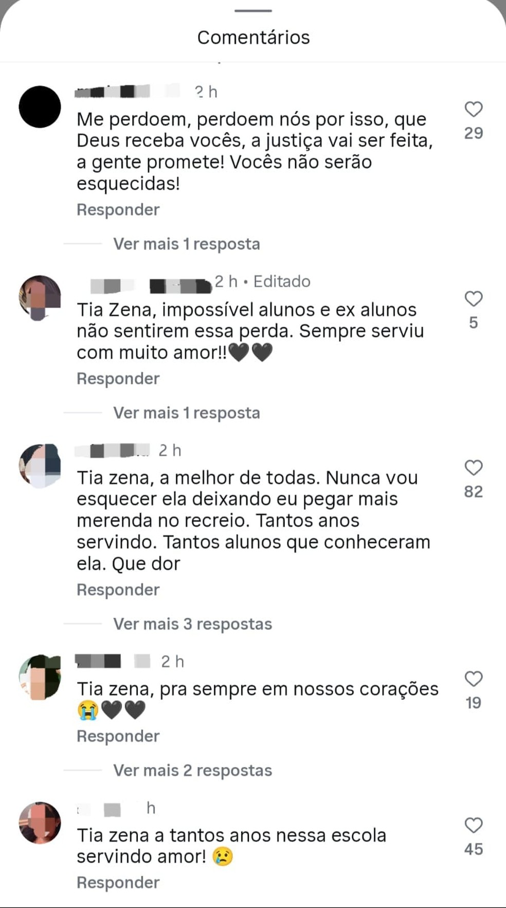 Ex-alunos lamentaram a morte de servidora durante ataque em Rio Branco — Foto: Reprodução