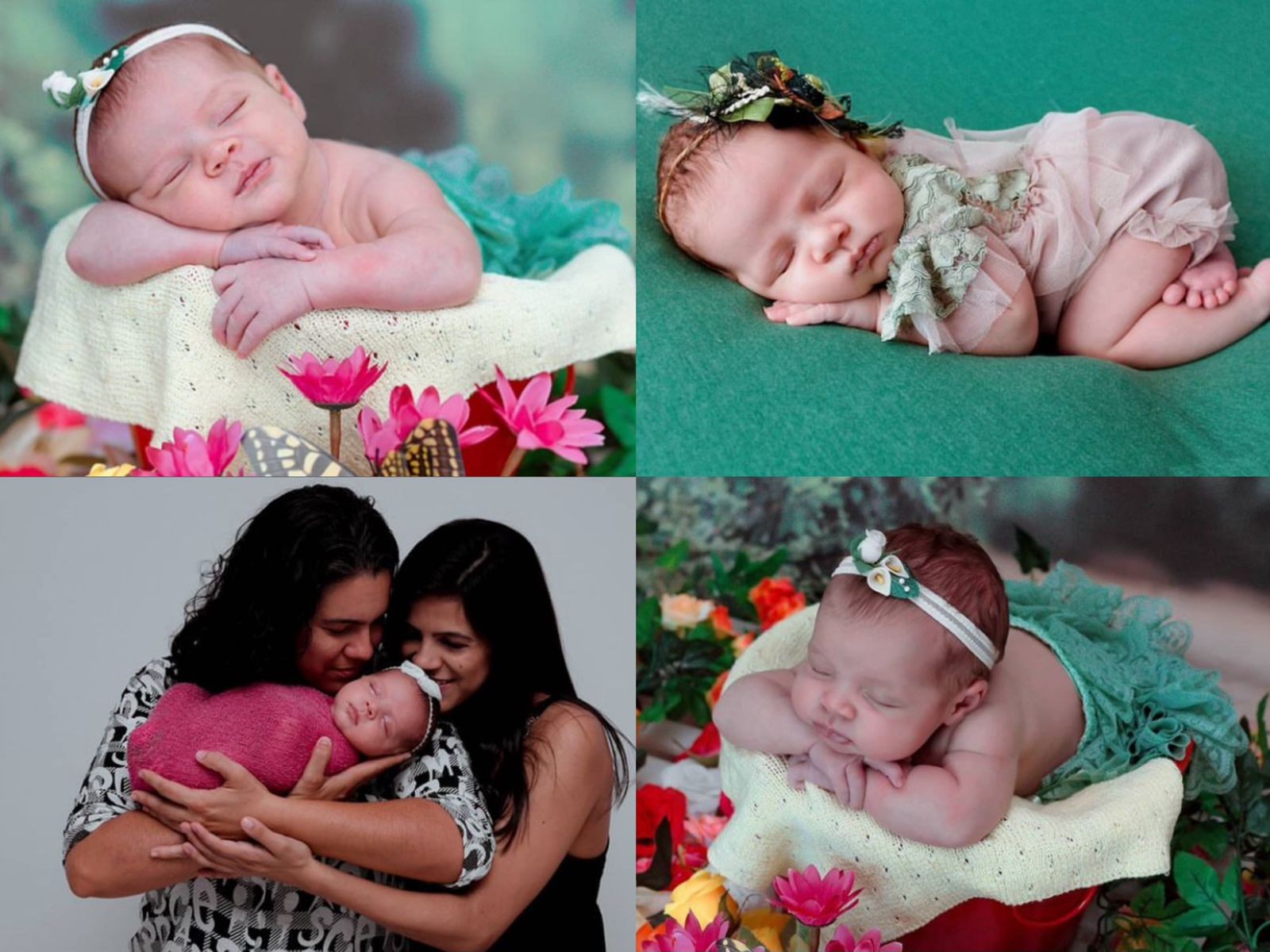 Maternidade eternizada: casal de fotógrafas que faz ensaios newborn vive emoção de registrar crescimento da filha mês a mês