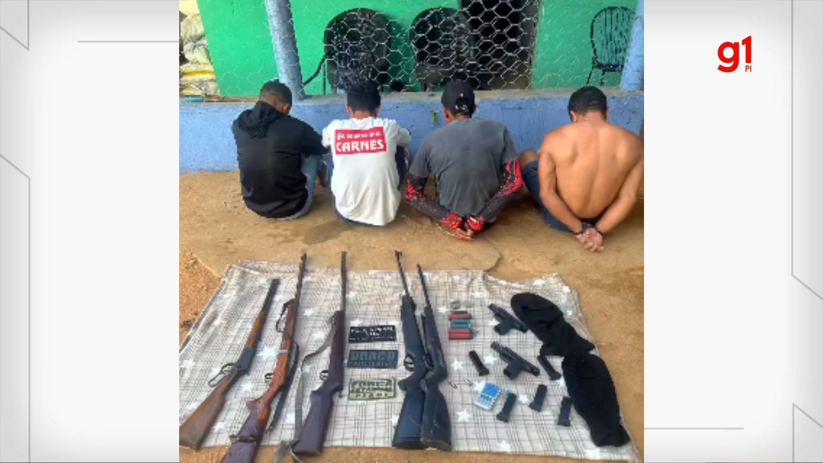 Quatro suspeitos de tráfico são detidos com armas durante operação no Sul do PI