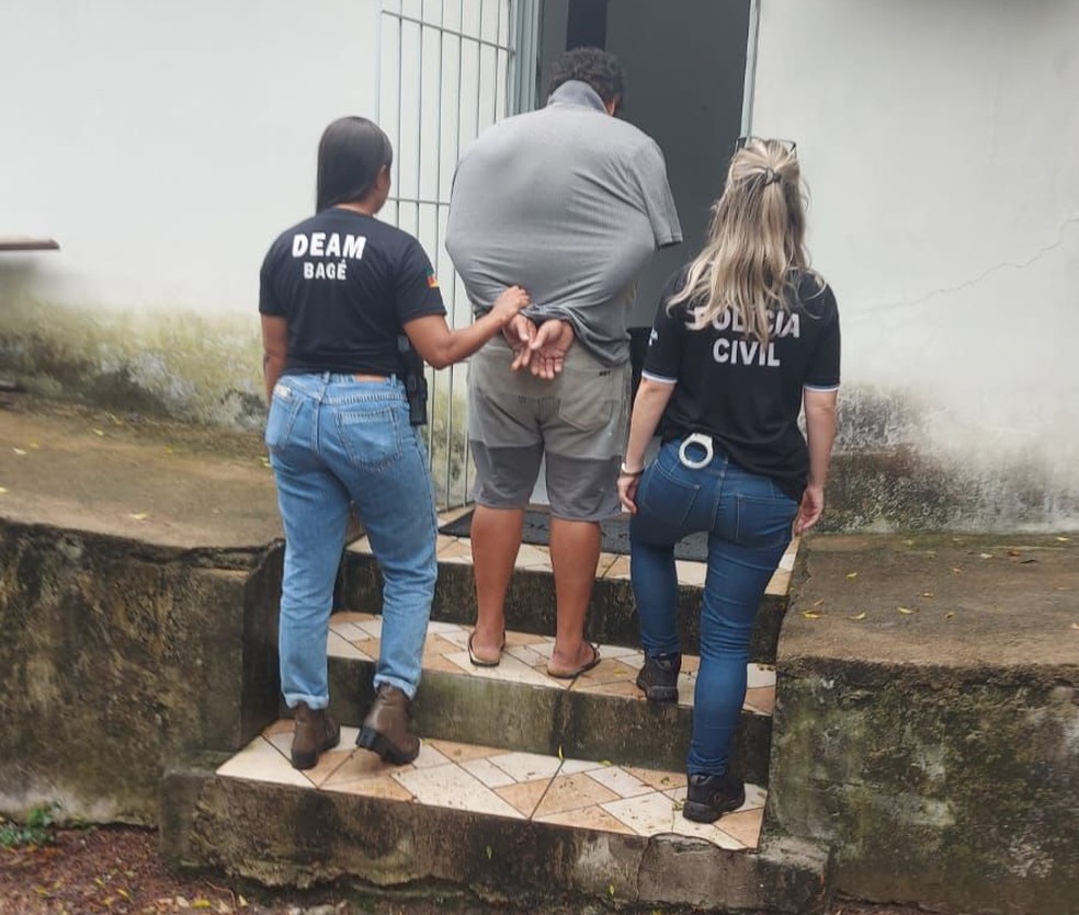 Padrasto preso em Bagé por suspeita de envolvimento na morte de enteado em 2008 — Foto: Polícia Civil/Divulgação