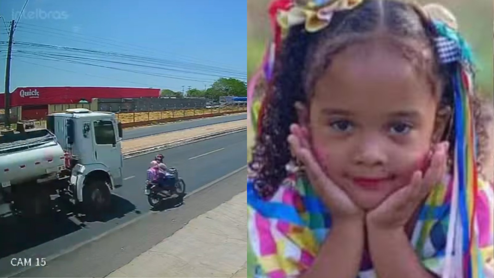 Motorista de caminhão-pipa que colidiu com moto e matou criança de quatro anos se apresenta à polícia; vídeo mostra acidente