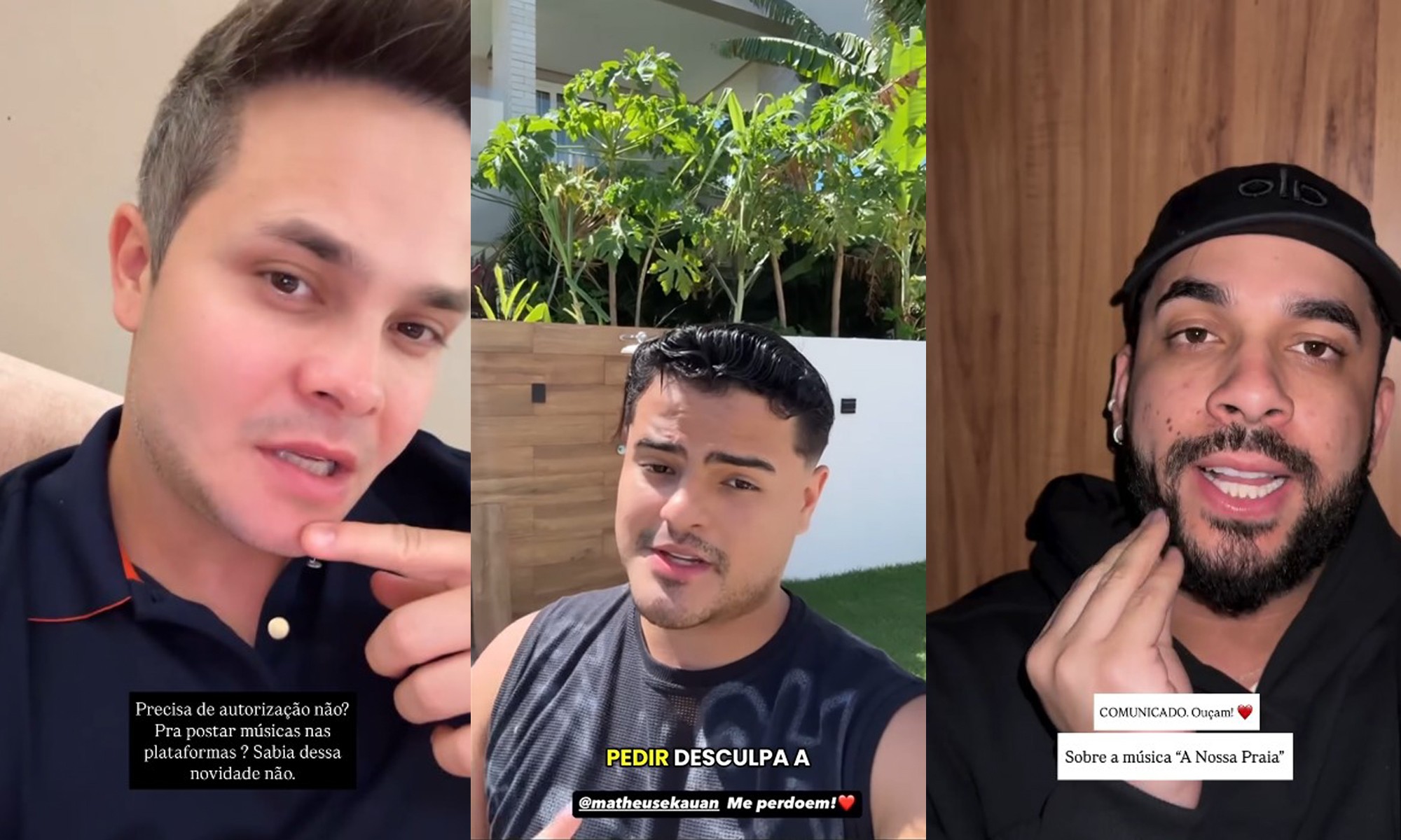 Cantor sertanejo critica regravação não autorizada de música e recebe apoio de compositores 
