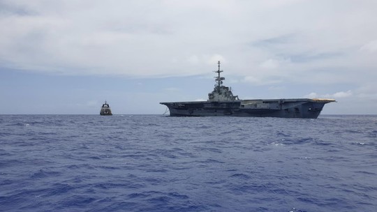 Marinha gastou R$ 37,2 milhões para afundar porta-aviões desativado  - Foto: (Reprodução)