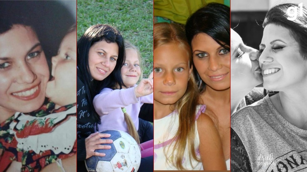 A esgrimista paralímpica Mônica Santos com a filha — Foto: Arquivo pessoal