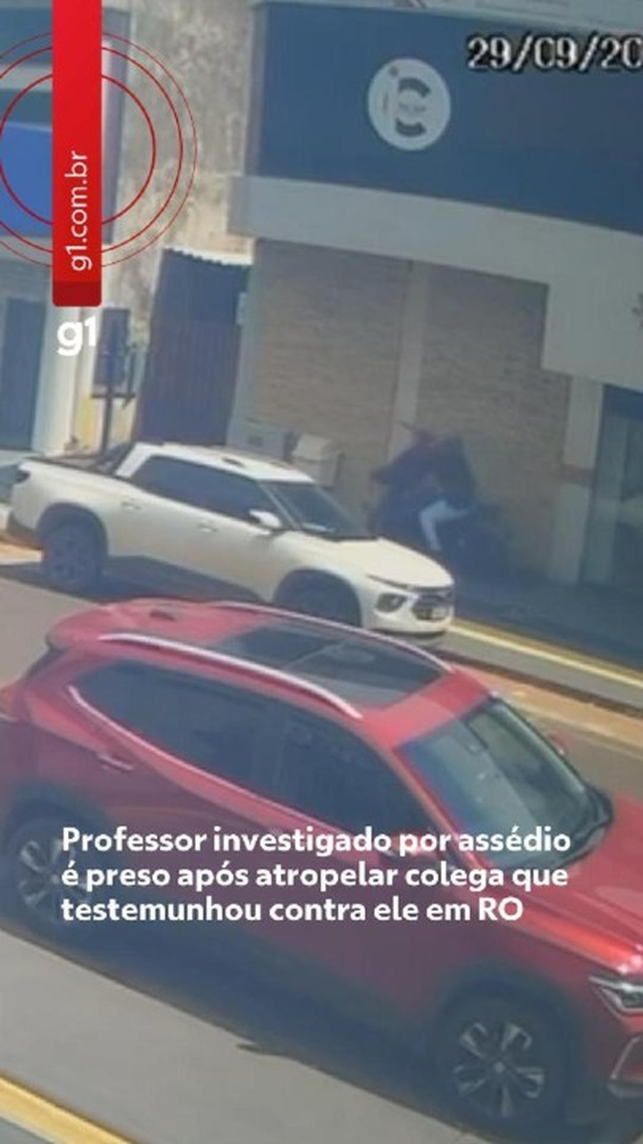 Professor investigado por assédio é preso após atropelar colega que testemunhou contra ele em RO