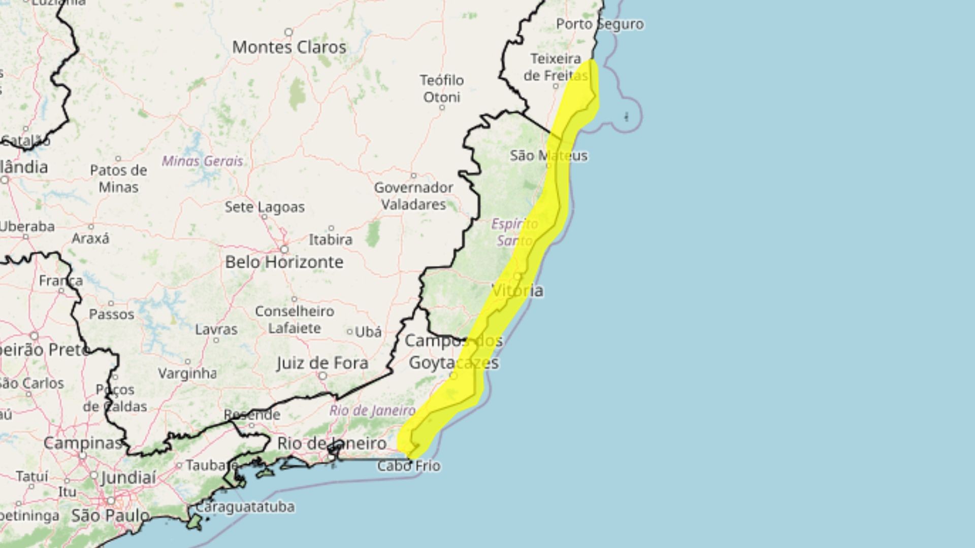 ES recebe alerta para ventos costeiros em 24 cidades após temporal que matou cinco no Sudeste; veja lista