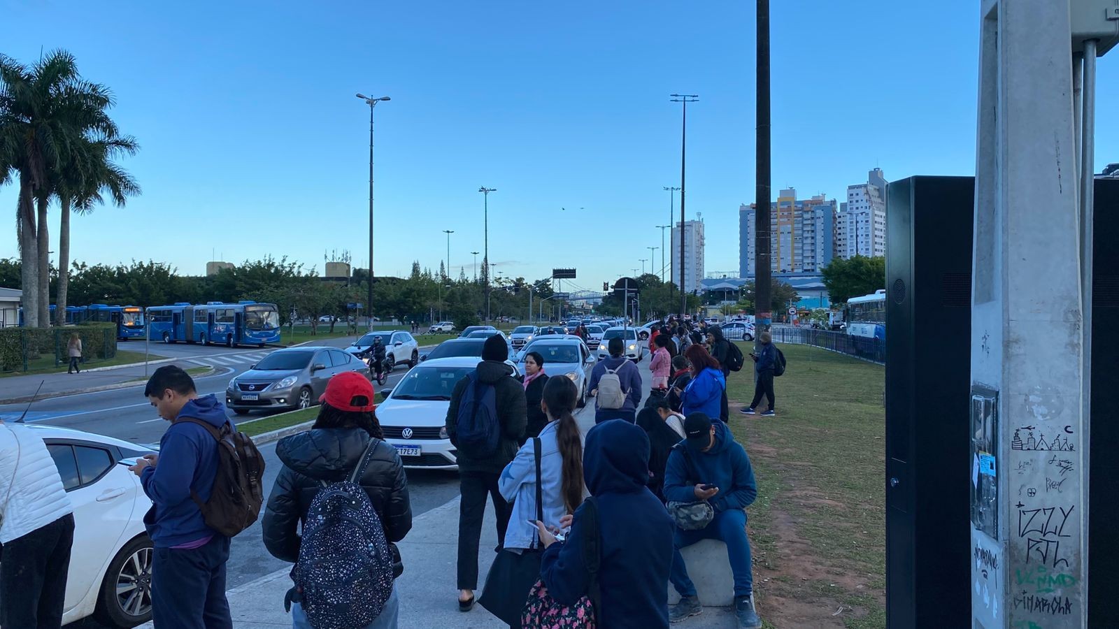 Transporte coletivo amanhece com paralisações em Florianópolis 