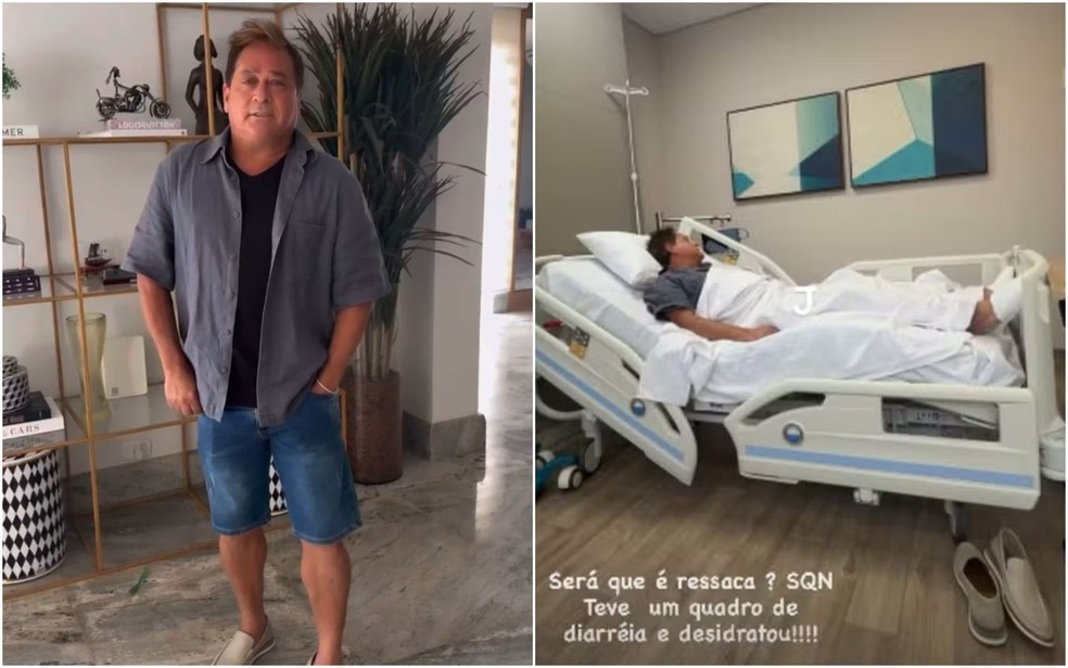 Cantor Leonardo recebe alta em Goiânia, Goiás — Foto: Reprodução/ Instagram Poliana Rocha