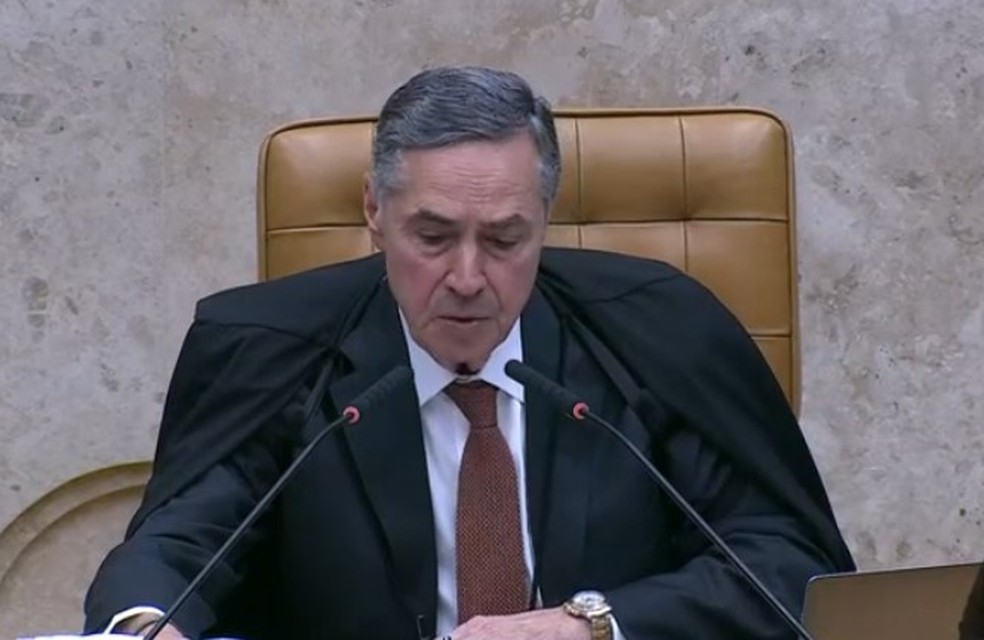 O presidente do STF, Luís Roberto Barroso  — Foto: Reprodução