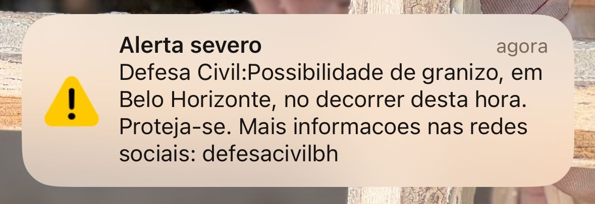 Alerta da Defesa Civil que assustou moradores do Rio opera em BH desde 2024; saiba como funciona