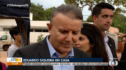 Prefeito afastado Eduardo Siqueira Campos recebe alta e cumpre prisão domiciliar